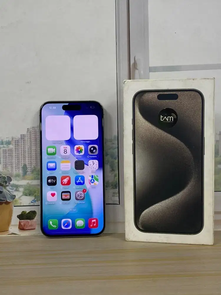 ( SECOND ) IPHONE 15 PRO 128 NATURAL IBOX