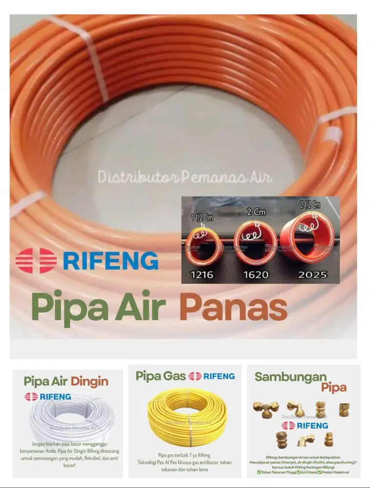 Pipa Air Panas Selang Air Panas Water Heater Pipa Air Dingin Pipa Gas