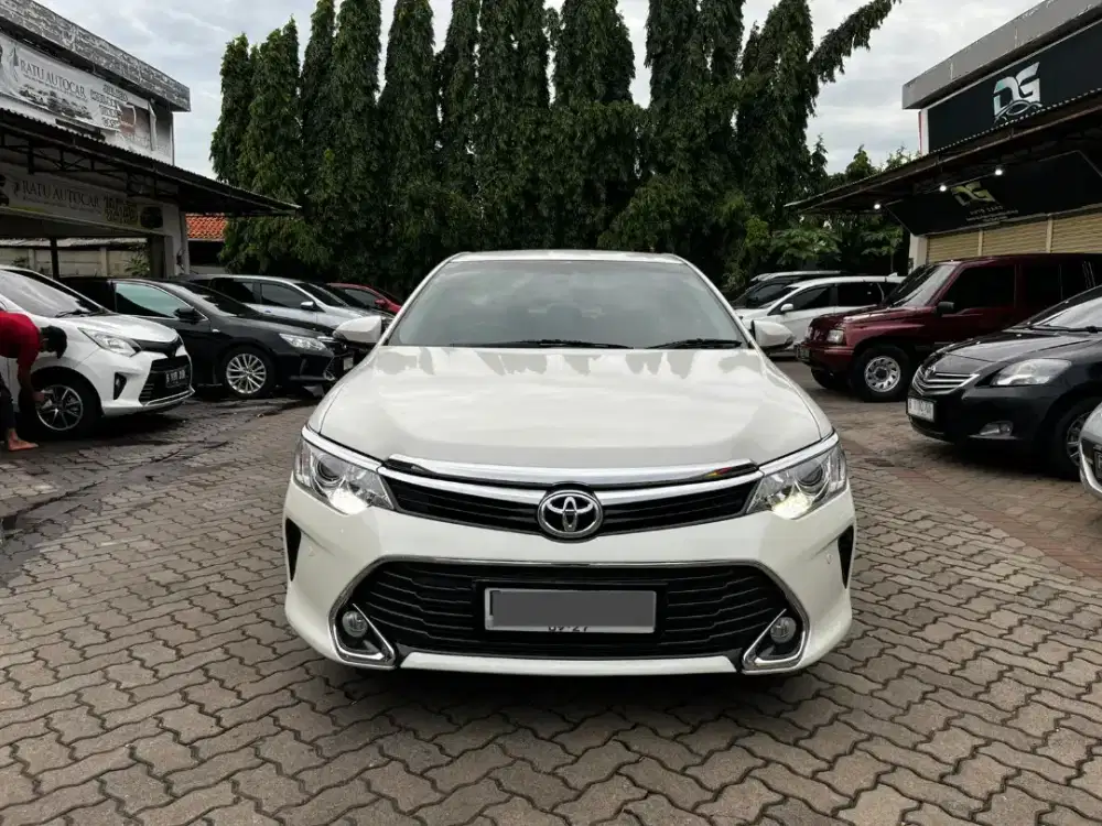 TOYOTA NEW CAMRY 2.5 V AT 2017 WHITE EDITION FACELIFT GRILL MODEL BARU