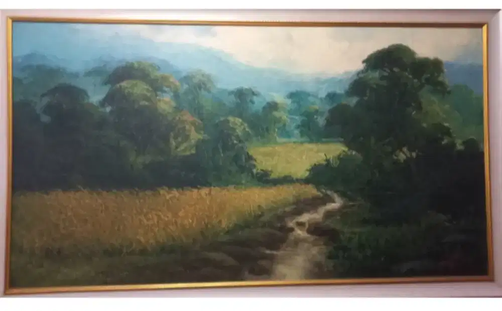 Lukisan lawas oil on kanvas
