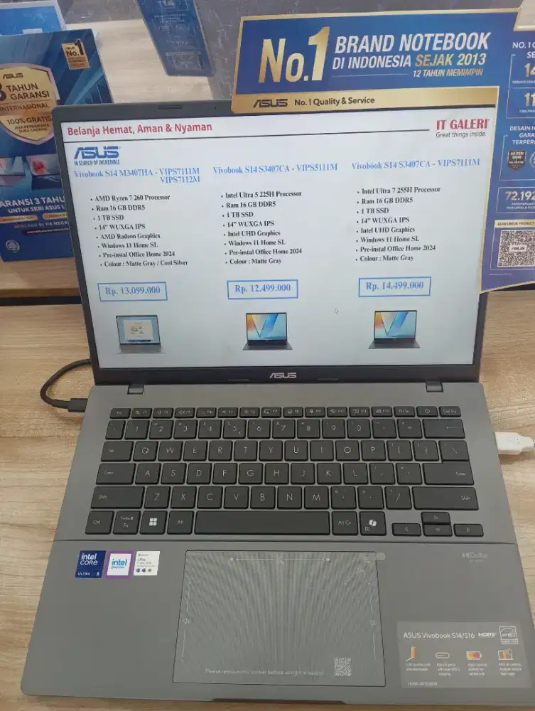 KREDIT LAPTOP ASUS Vivobook S14 S3407CA-VIPS511IM