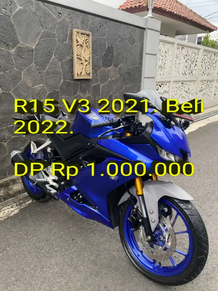 R15 V3 2021. Beli 2022. Pajak ON. Simpanan. Like New. Cash/Kredit/TT