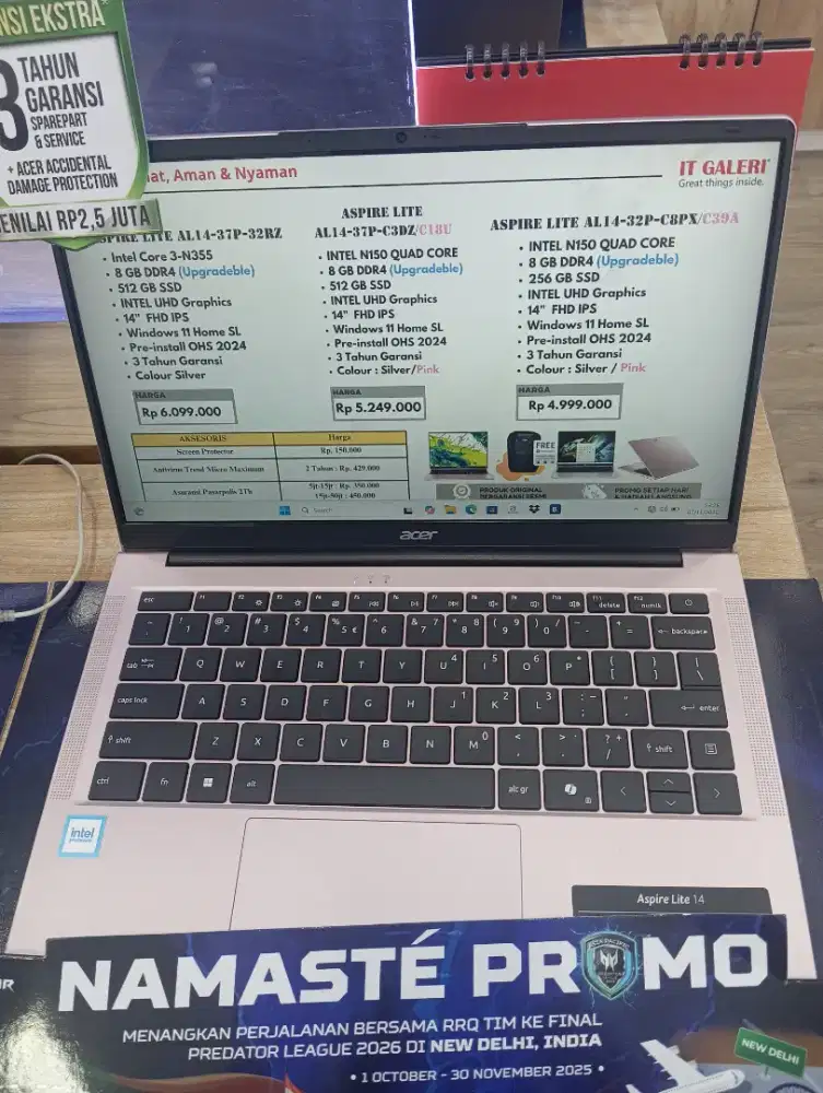 KREDIT LAPTOP ACER ASPIRE LITE

AL14-37P-C3DZ/C180