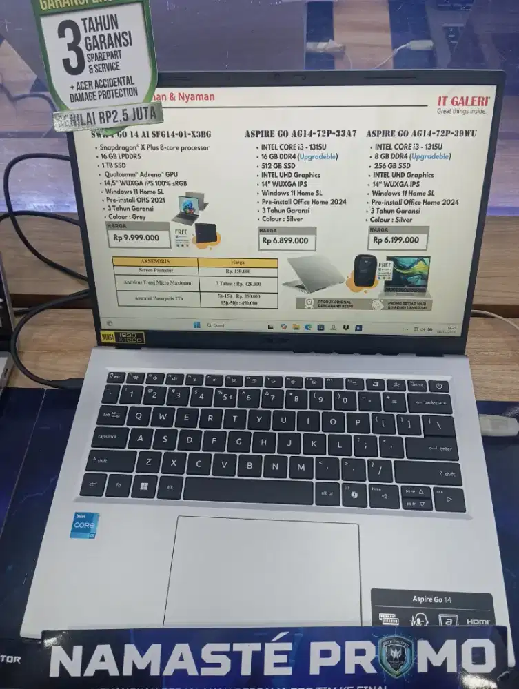 KREDIT LAPTOP ACER ASPIRE GO AG14-72P-33A7