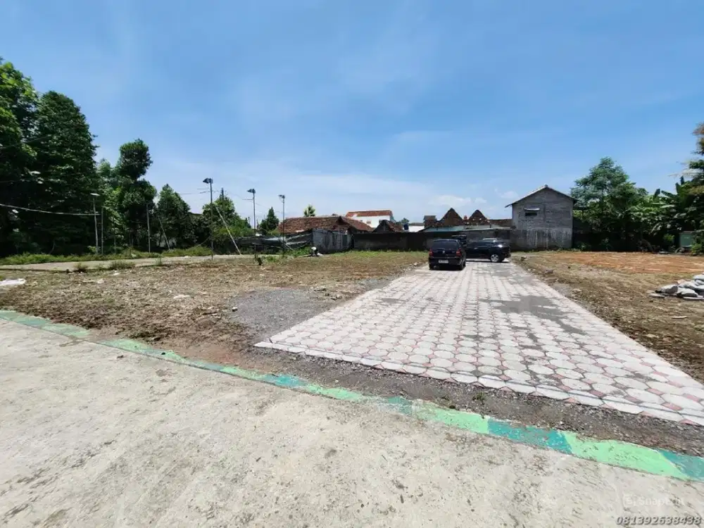 Dijual Tanah Berbah 1 Km Dari Jl. Raya Wonosari Jogja, SHM Siap Bangun, Akses Jalan Mobil Lancar