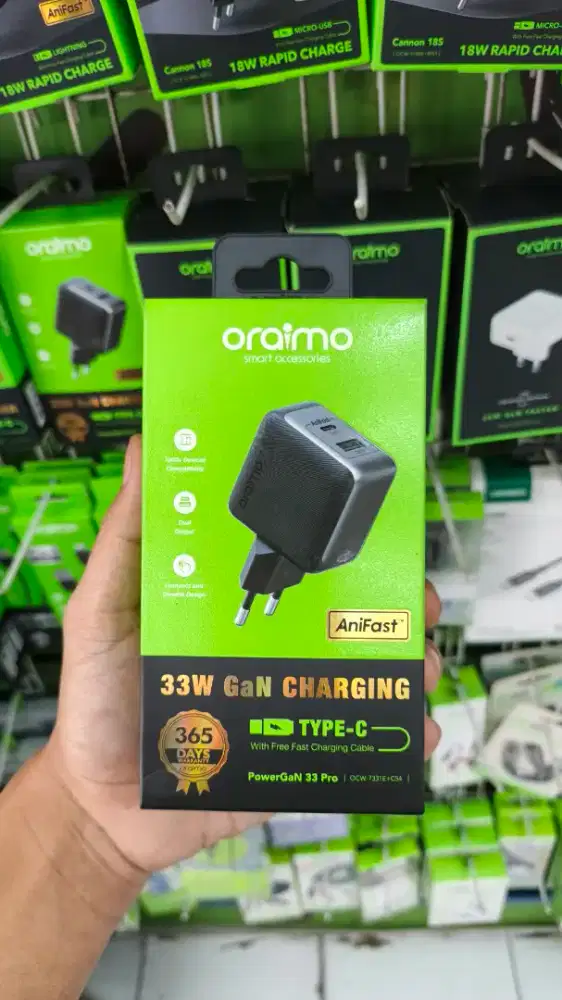 TRAVEL CHARGER 33W GaN ORAIMO OCW-7331E+C54