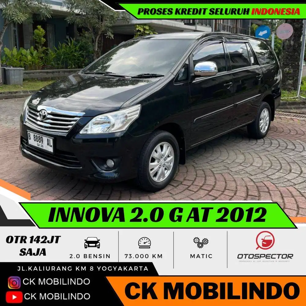 (Km73rb) Kijang Innova G Matic 2012 Bensin ANTIK ISTIMEWA Kredit Murah