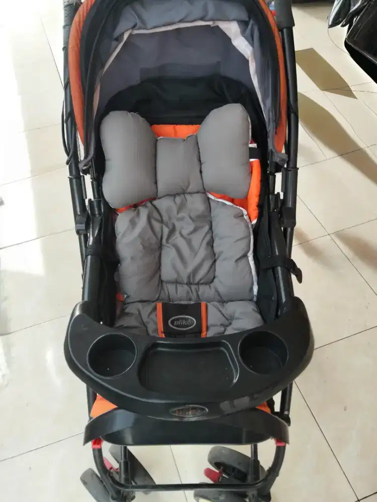 Stroller Pliko bisa 2 arah depan blakang, free bouncher baby
