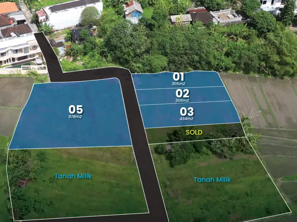 Tanah Kavling Tumbakbayuh 300 m² – Area Villa, Jalan Lebar