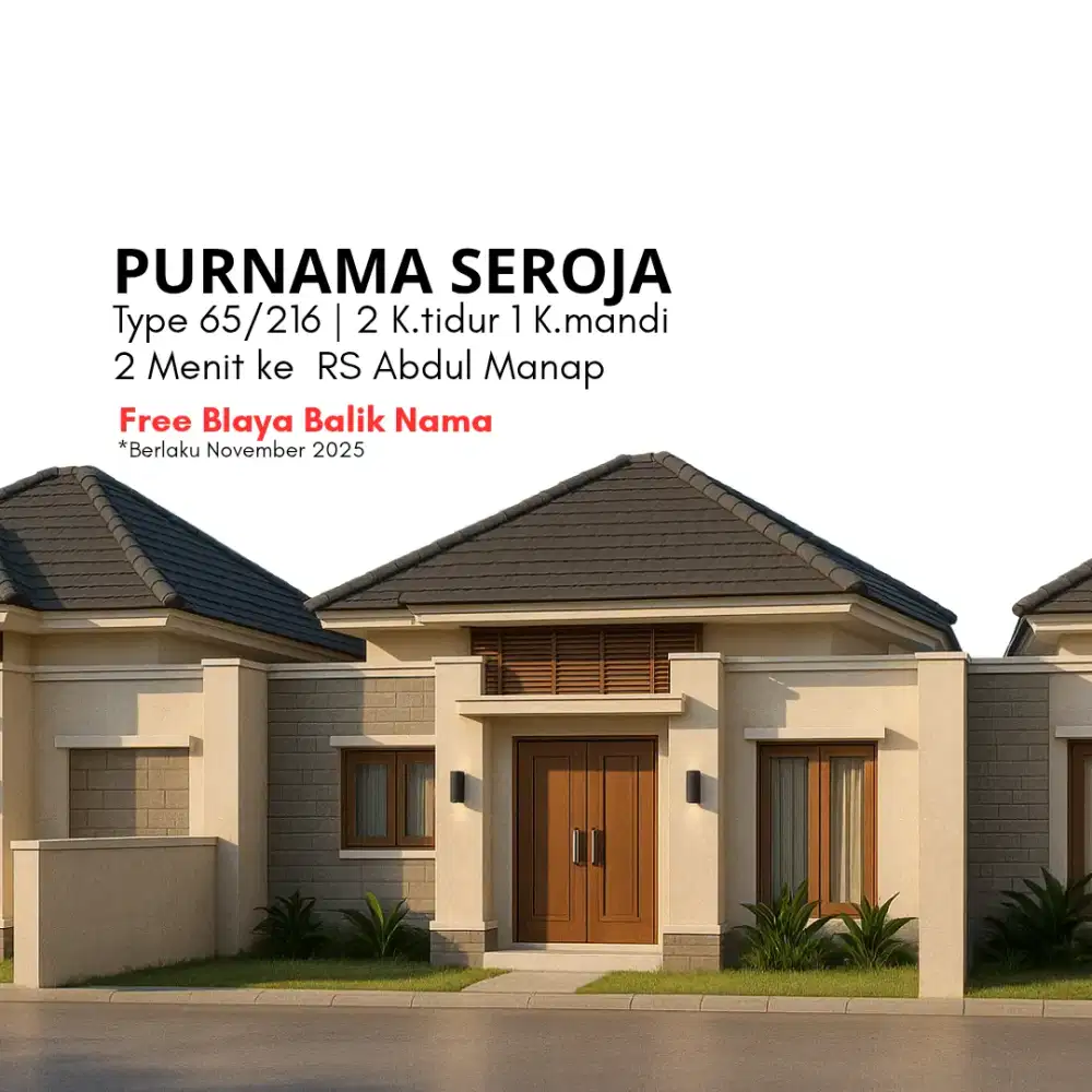 Rumah type 65 di Purnama Jambi
