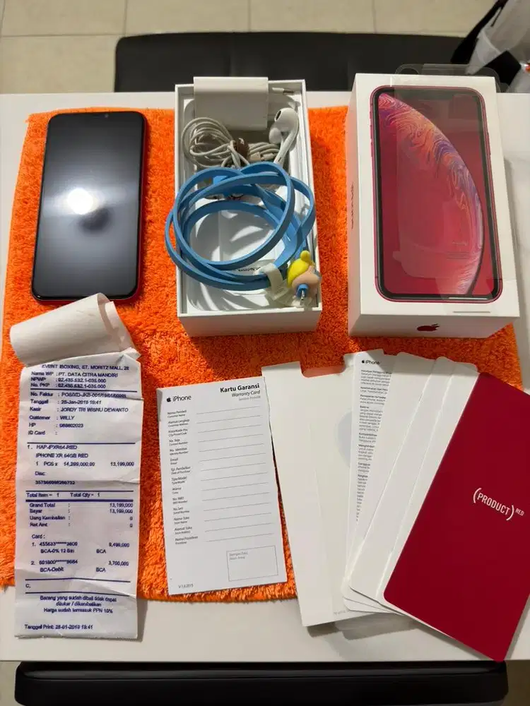 iPhone XR 64GB ex IBox Red Bagus Mulus Banget