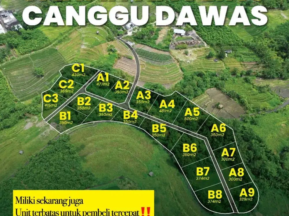 Tanah kavling 200m2 Di dawas padonan tibubeneng