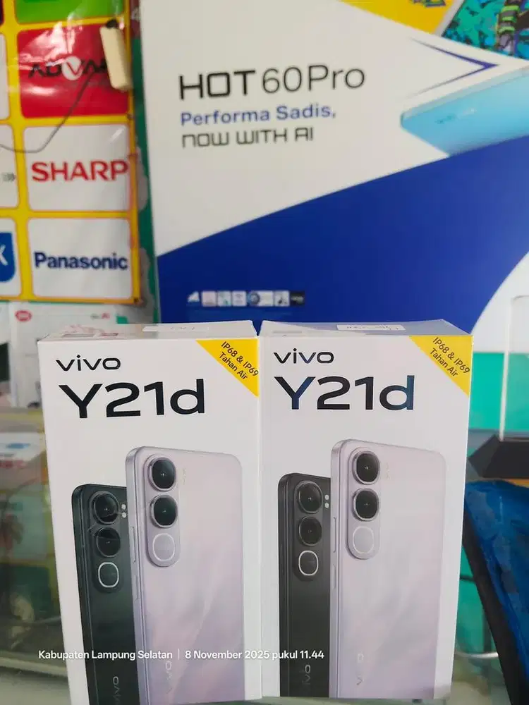 Vivo y21D ram 4+4/128gb garansi resmi ,promo murah ,tahan air