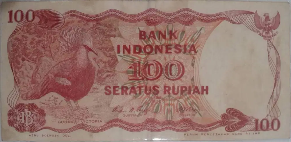 Uang kuno 100 rupiah tahun 1984