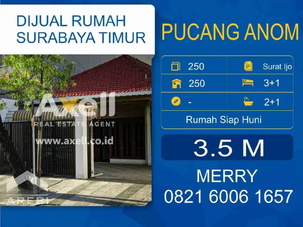 Rumah Pucang Anom Dijual