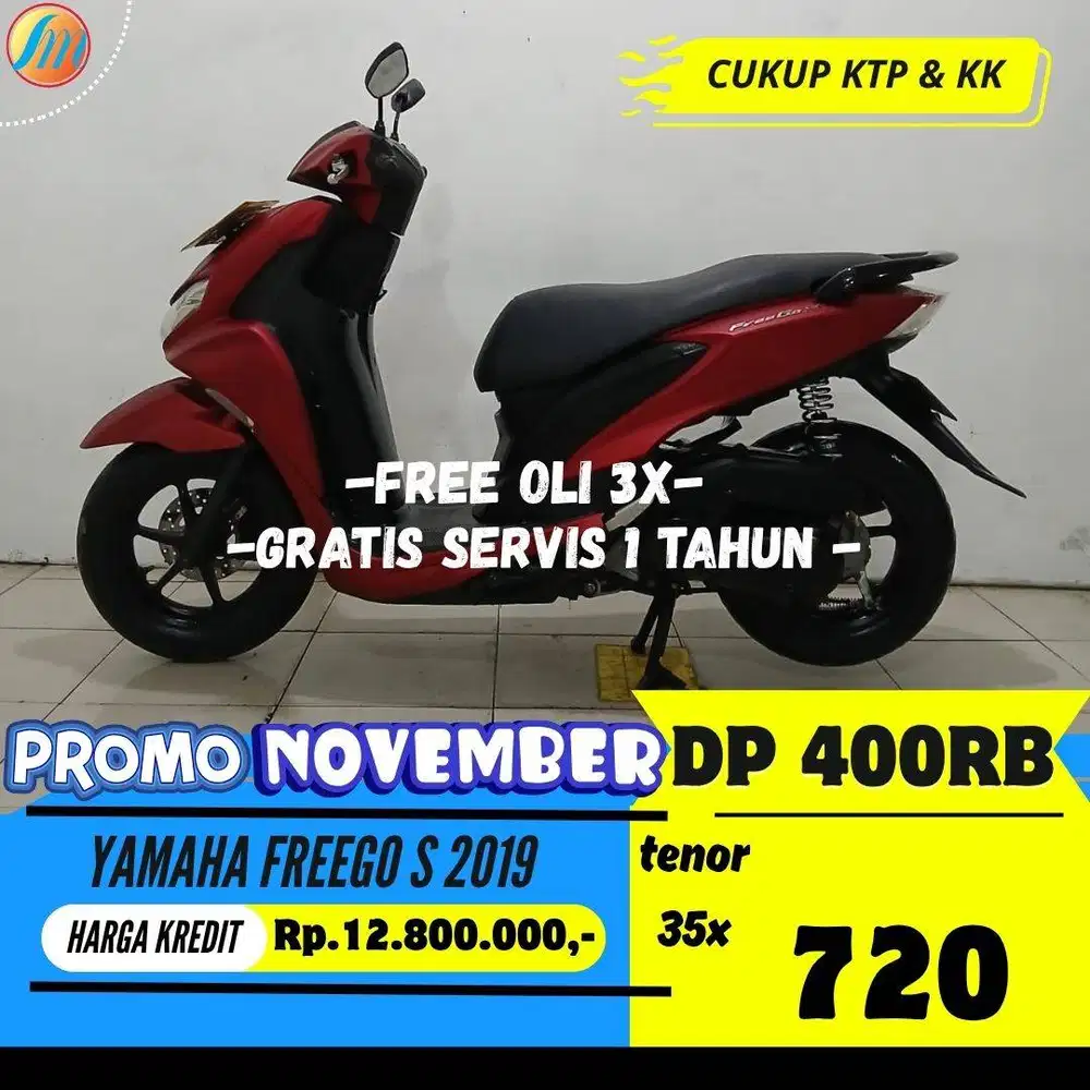 YAMAHA FREEGO S 2019 KREDIT DP 400RIBU ANGSURAN SANGAT TERJANGKAU