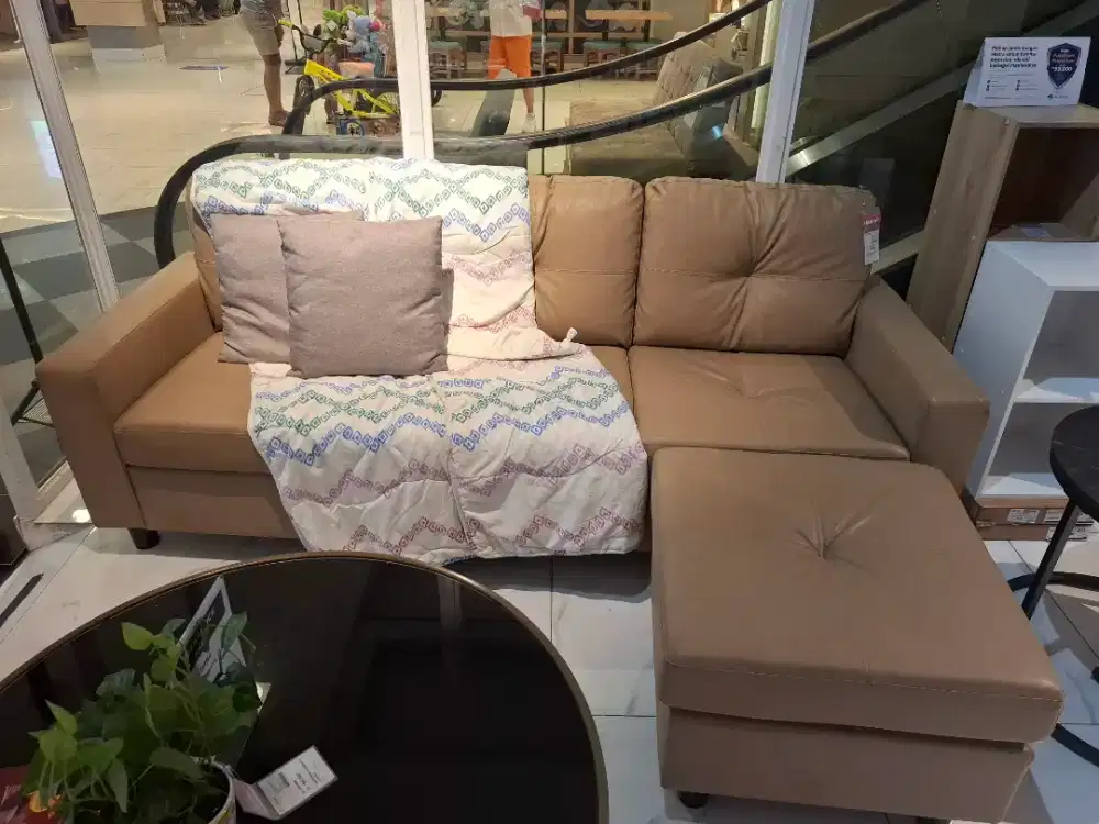 SOFA L KULIT 3JT BISA CICIL 0%