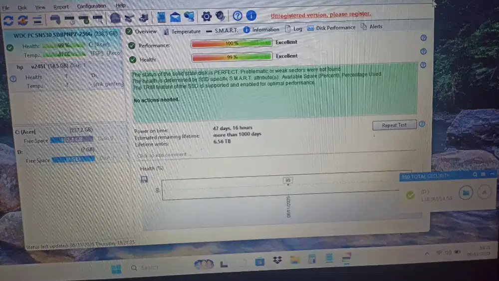 Laptop acer aspire 3