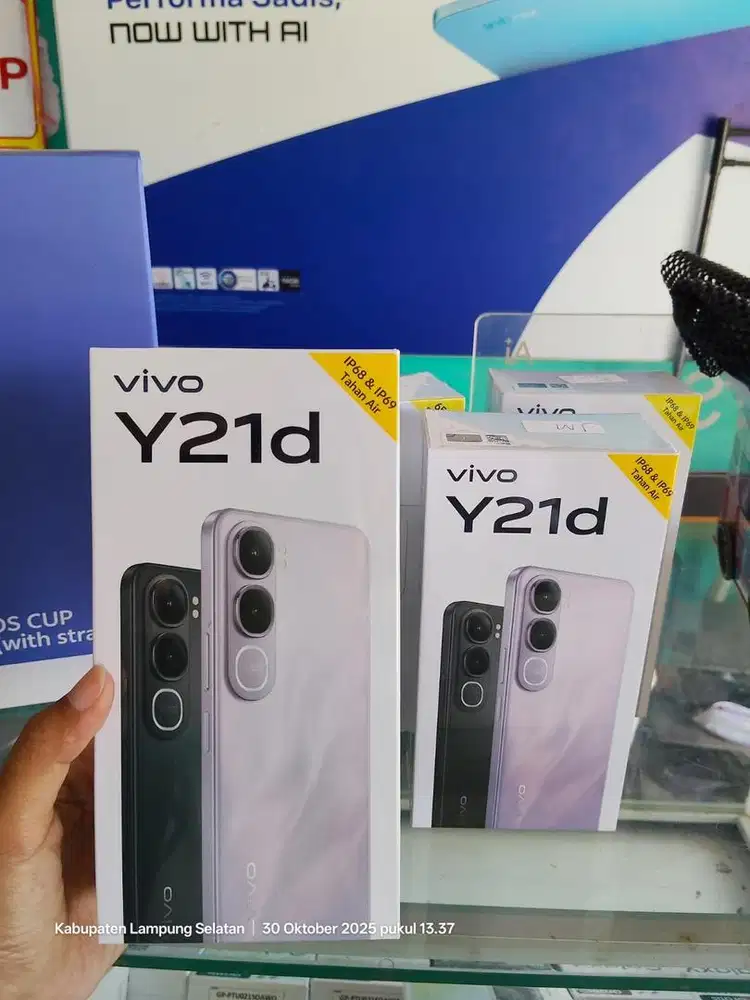 Vivo y21d 8/128gb promo termurah ,tahan air dan banting ,garansi