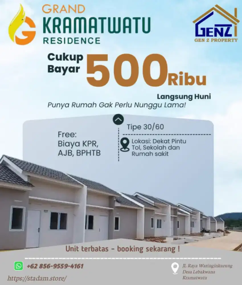 GRAND KRAMATWATU RESIDENCE perumahan subsidi KPR grand Kramatwatu