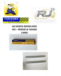 As Shock Depan Mio M3 – Presisi & Tahan Lama