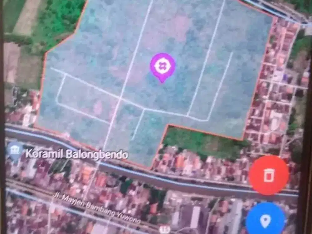 Dijual Tanah Bekas Pabrik Siap Bangun Raya Balongbendo Sidoarjo