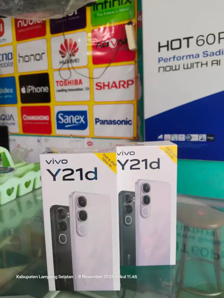 New vivo y21D ram 8+8/128gb garansi ,segel ,ori ,baru