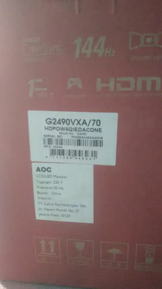 Monitor AOC seri 90 144 hz