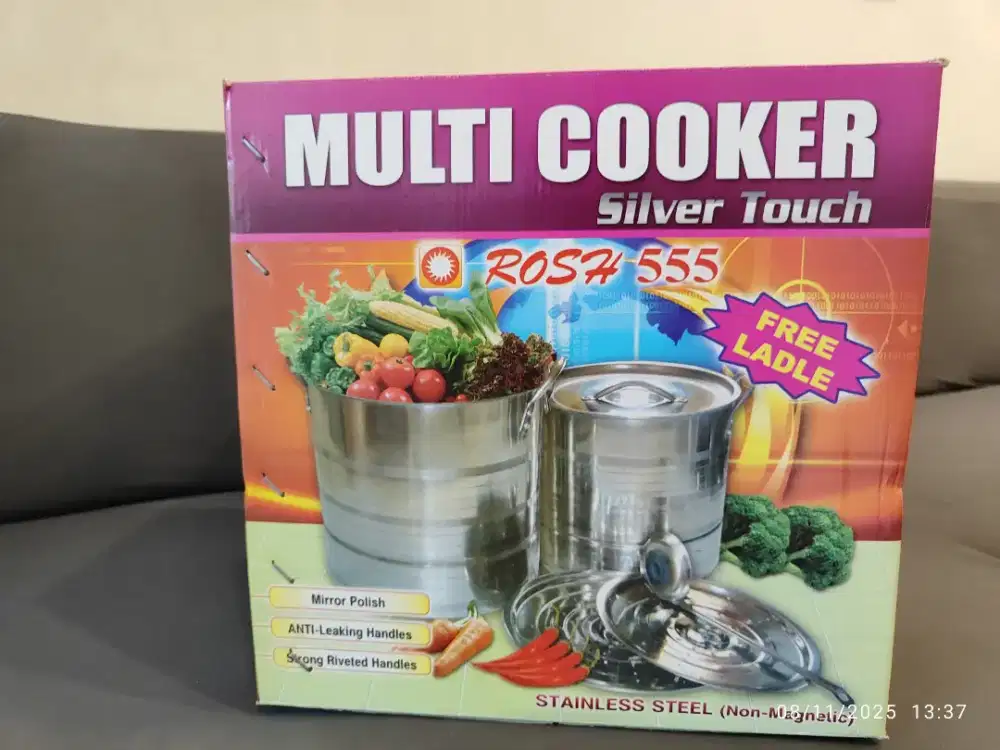 Multi Cooker Stainless Steel Silver Touch - Baru (8/12/20QT)