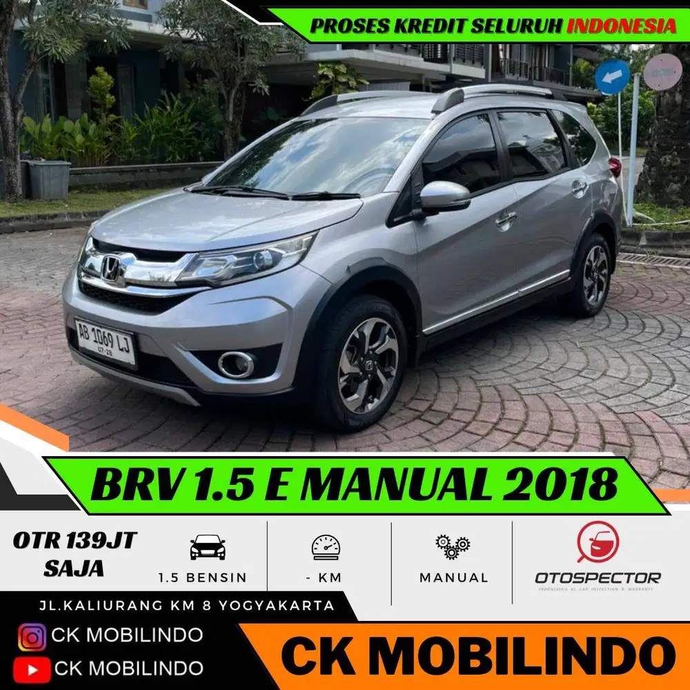 (Dp10jt) Honda BRV E Manual 2018 AB Tgn1 ORISINIL Kredit Murah