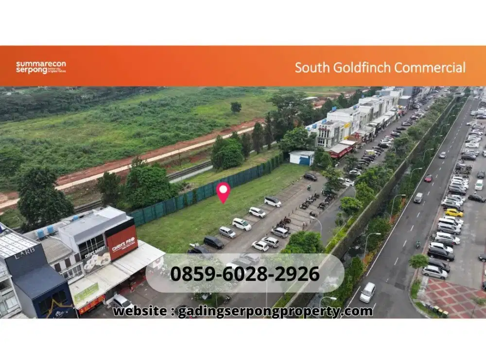 Area Elite Gading Serpong Dijual Tanah Kavling GOLD FINCH 30 jutaan kawasan terlaris