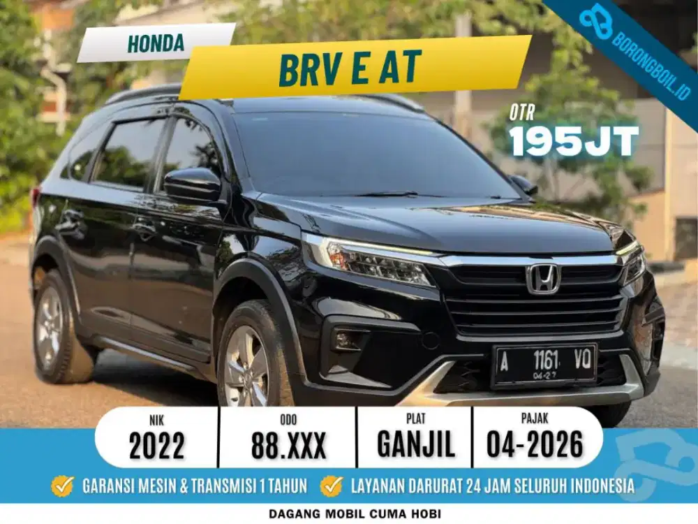 Full record! Honda Brv 1.5 E A/T 2022/2023 Hitam xpander