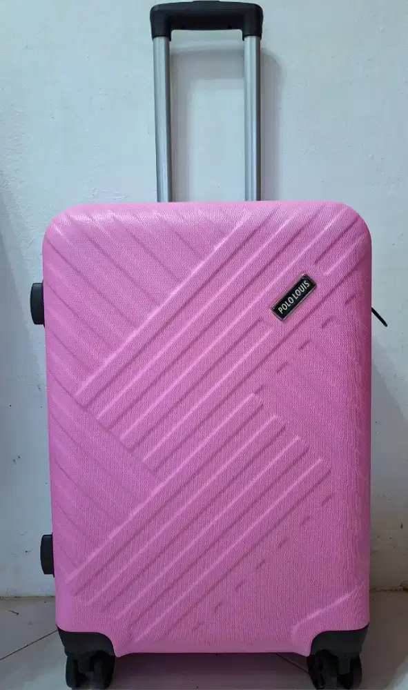 Baru travel koper polo hardcase fiber abs waterproof size 22 inch