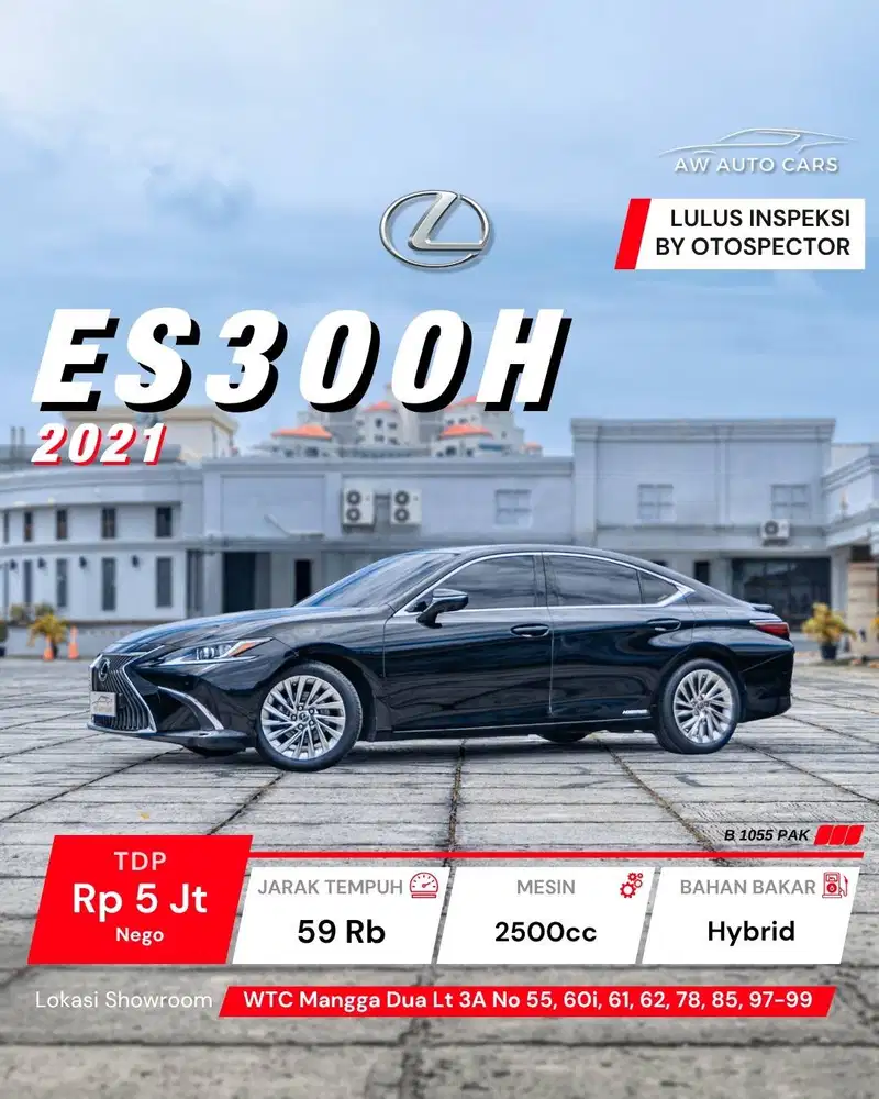 [TDP 2 JT] Lexus ES300H NIK 2021 ES 300 H 300h 2023 Hybrid 2022