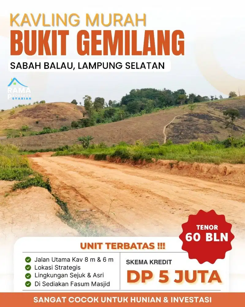 KAVLING DEKAT KAMPUS UIN DAN ITERA LOKASI SUPER STRATEGIS