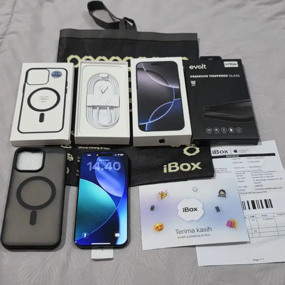 Iphone 16 Pro Max 256gb Garansi Ibox Aktif Like New