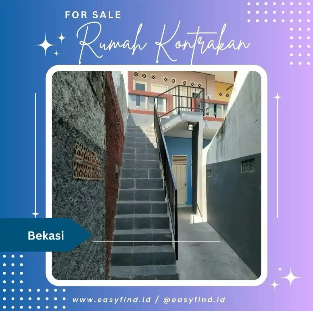 Rumah Kontrakan 3 petak. Bebas banjir.