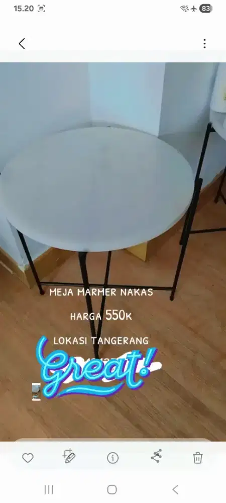 Dijual meja marmer informa