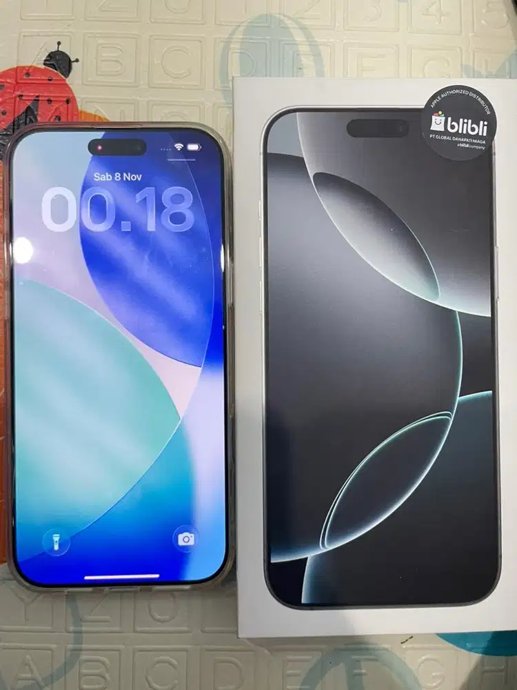 Iphone 16 pro max white titanium (256) blibli