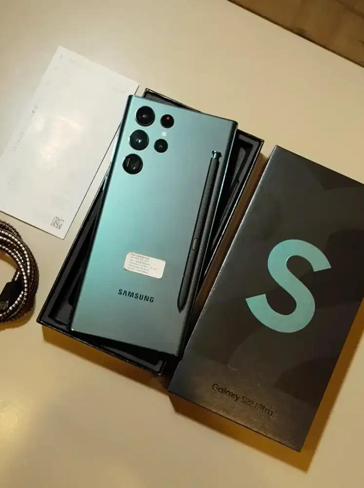 Samsung Galaxy S22 Ultra 5G 12/256GB Green SEIN RESMI INDONESIA