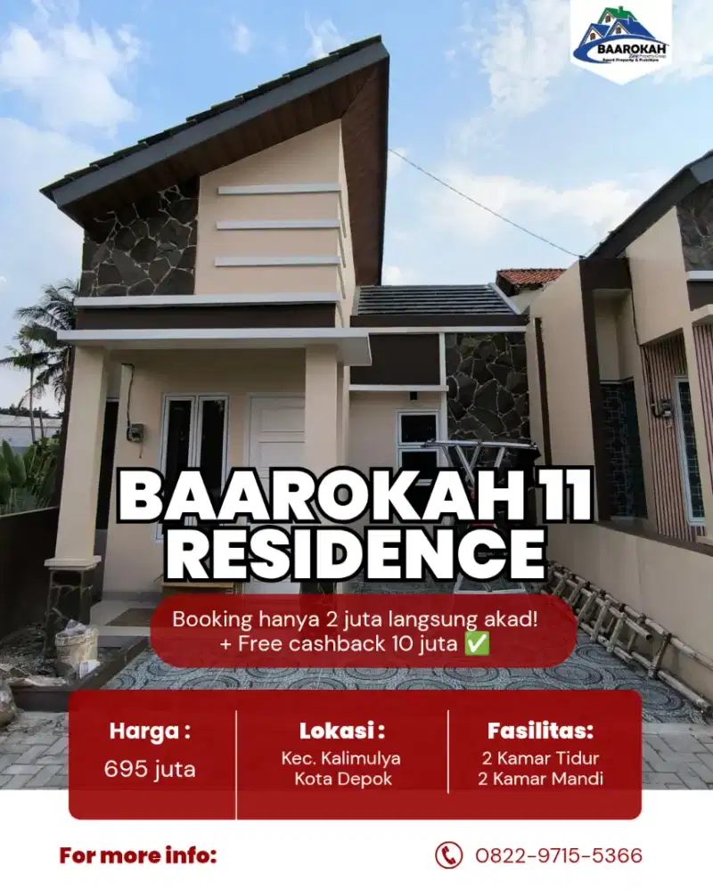 SISA 1 UNIT LAGI!! KPR DP0% SIAP HUNI RUMAH NYAAAA