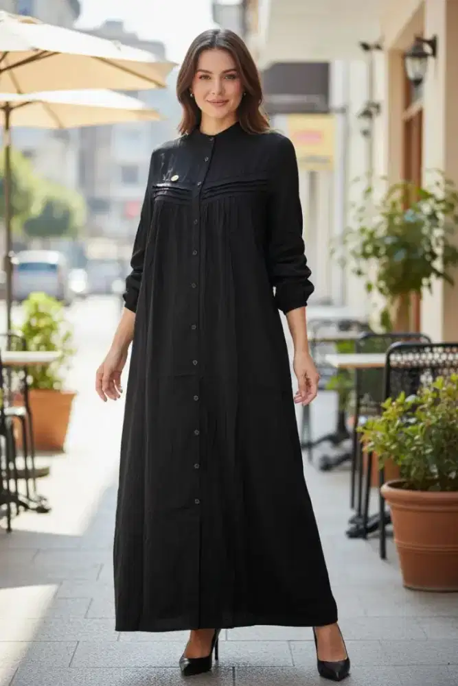 Gamis twill uniqlo