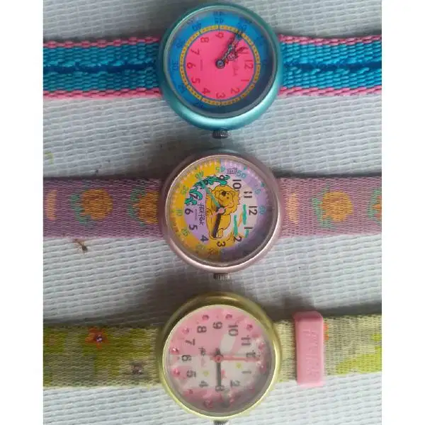 Vintage jam tangan anak2 perempuan Quartz Swiss