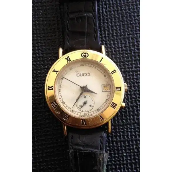 Vintage jam tangan wanita Luxury Original Gold plated chrono G 10M GUC
