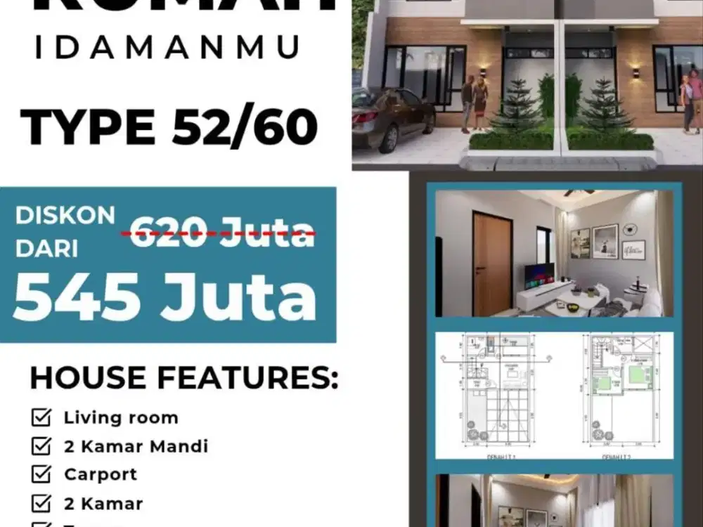 Jangan Lewatkan Rumah Murah Promo Cuma 3 unit dekat Cipageran Cimahi