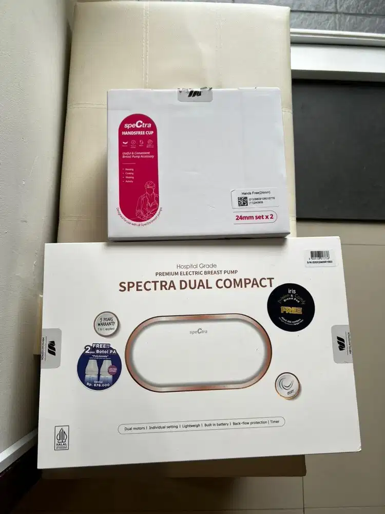 SPECTRA DUAL COMPACT + 2 Pcs Spectra Handsfree Cup ukuran 24