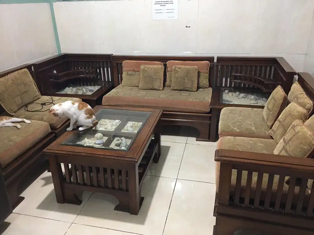 Kursi Meja Tamu Minimalis Jati