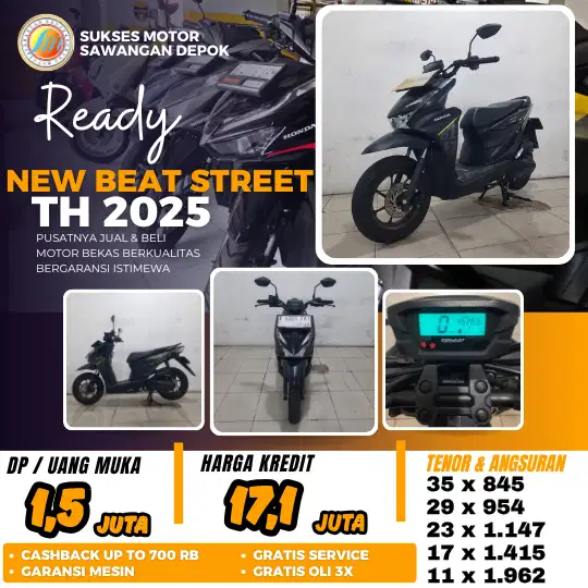 ISTIMEWA BISA CASH KREDIT HONDA NEW BEAT STREET ESP TH 2025 BERGARANSI