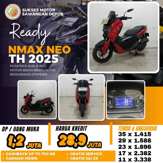 BERGARANSI CASH KREDIT YAMAHA NMAX NEO TH 2025 UNIT ISTIMEWA