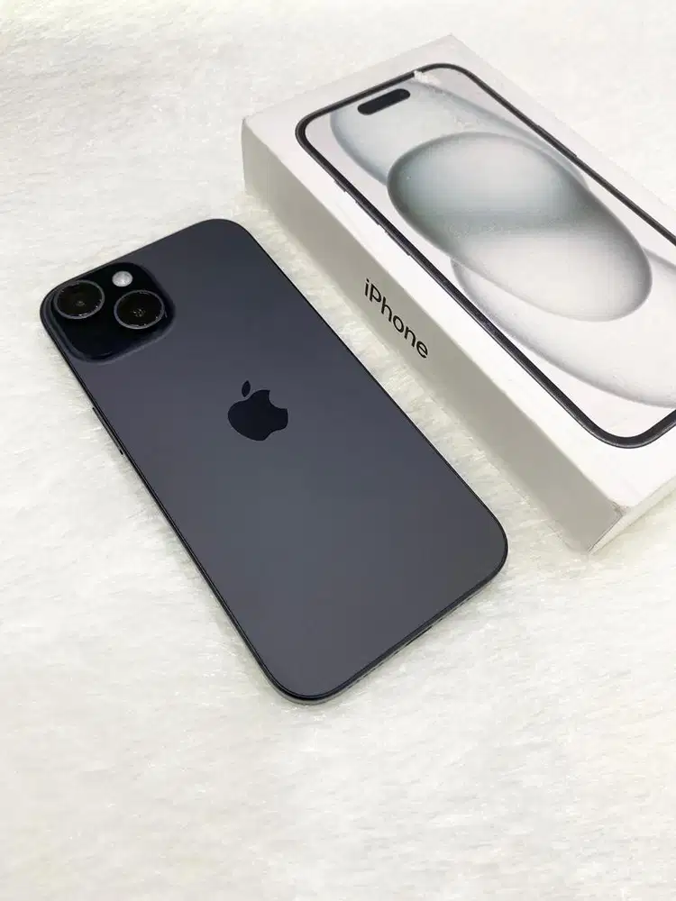Iphone 15 128gb black, resmi iBox (like new)
